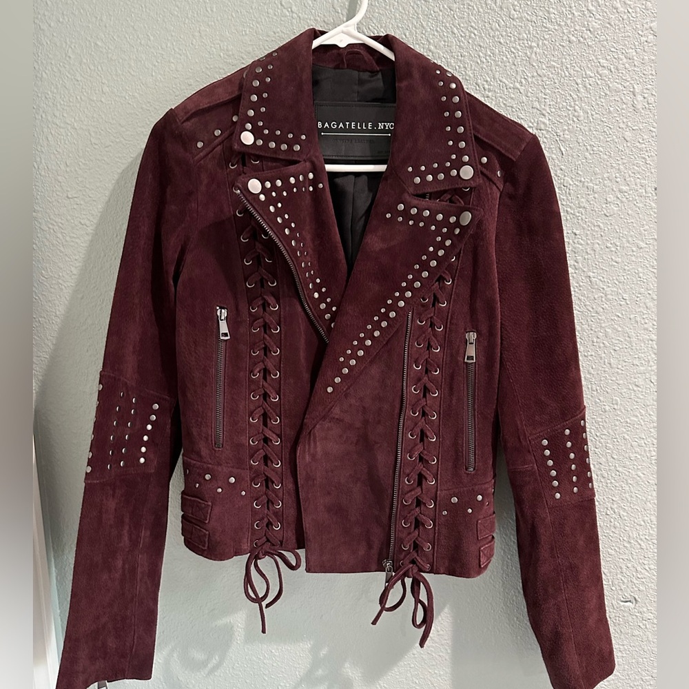 Suede Moto Jacket